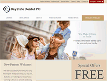 Tablet Screenshot of baystate-dental.com